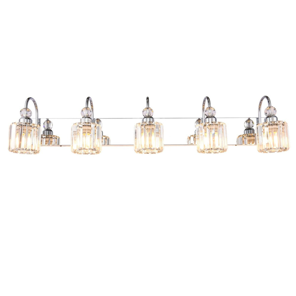 Chrome/ Black/ Gold Modern Over Mirror Crystal Bathroom Restroom Wall Lighting Fixtures Bath Lights Vanity Light