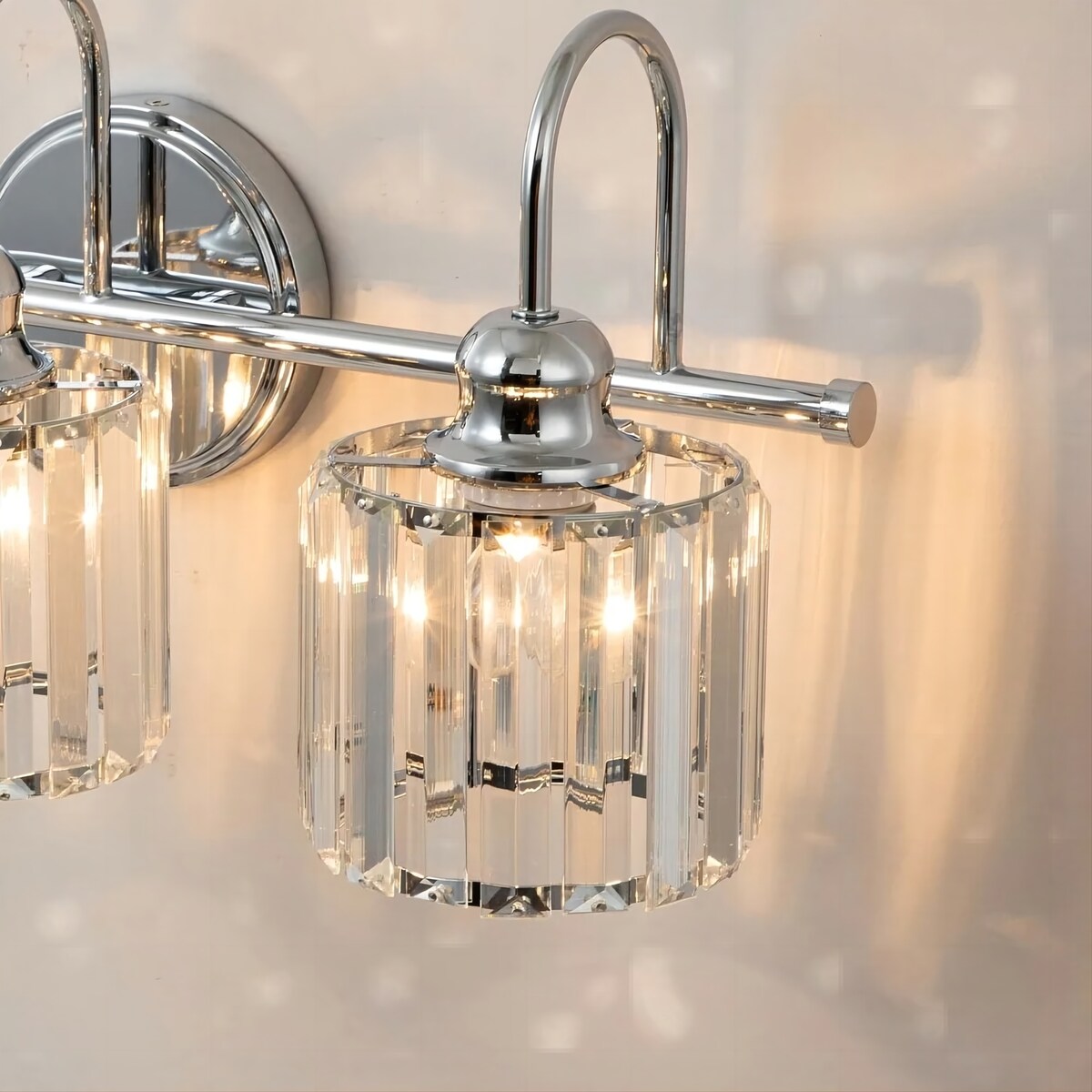 Chrome/ Black/ Gold Modern Over Mirror Crystal Bathroom Restroom Wall Lighting Fixtures Bath Lights Vanity Light