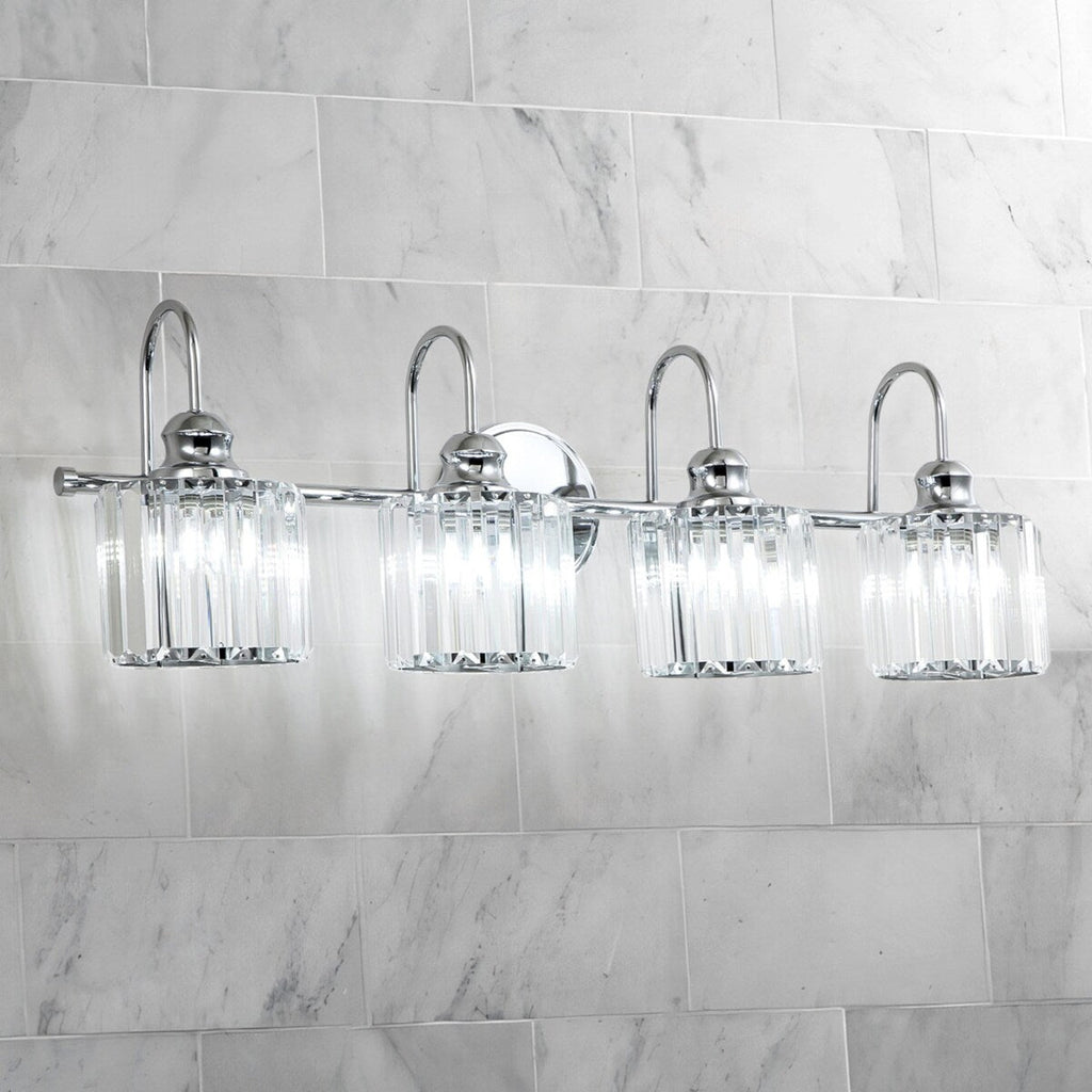 Chrome/ Black/ Gold Modern Over Mirror Crystal Bathroom Restroom Wall Lighting Fixtures Bath Lights Vanity Light