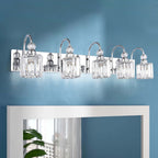 Chrome/ Black/ Gold Modern Over Mirror Crystal Bathroom Restroom Wall Lighting Fixtures Bath Lights Vanity Light