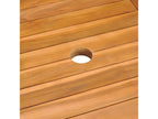 Meublori Premium - Garden Table 150x90x75 cm Solid Teak Wood