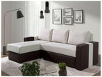 Laviecasa 175 Corner Sofa Light Brown with Sleeping Function and Bedding Box 234cm CMGD30283