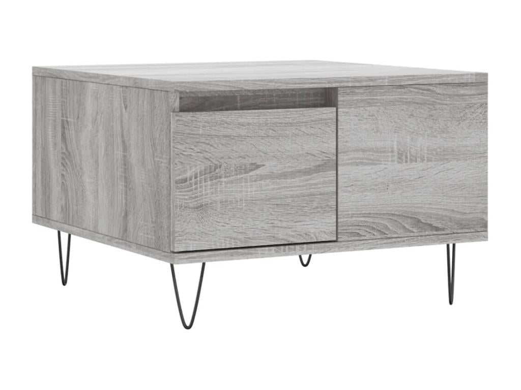 Meublori grey coffee table 55x55x36.5 engineered wood
