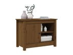 Honey brown TV stand, 70x36.5x52 cm, solid pine wood