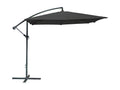 Black square cantilever parasol 250x250 cm