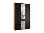 Meublori 5 Sliding Door Wardrobe 235.2/150/45 3 Doors Meublori/Black/Black