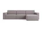 Meublori M right-hand corner modular sofa - lavender - Meublori