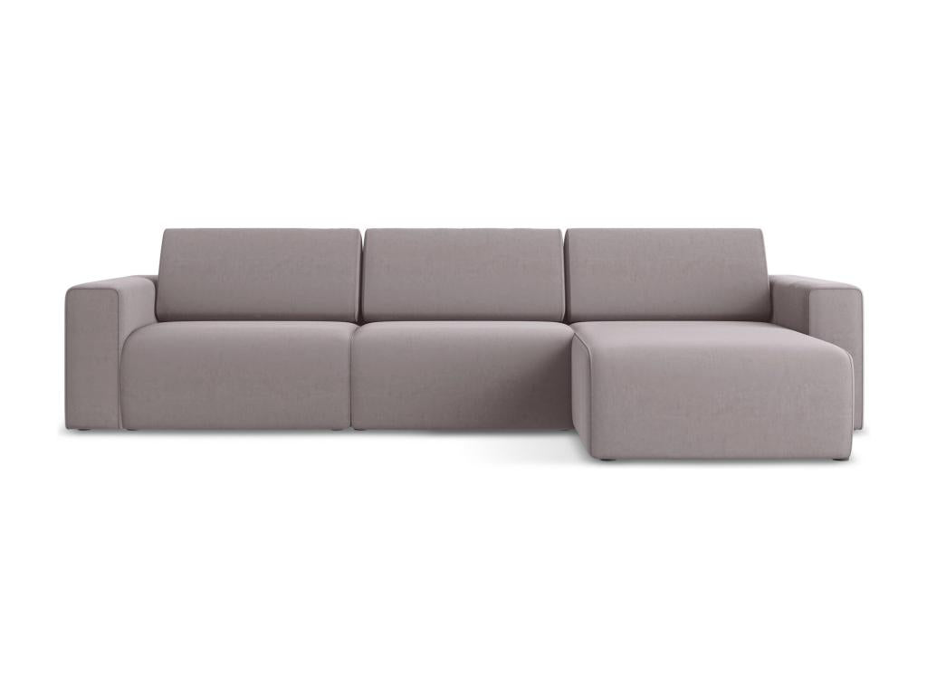 Meublori M right-hand corner modular sofa - lavender - Meublori