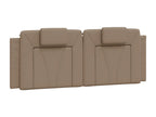Cappuccino headboard cushion, 140 cm, faux leather