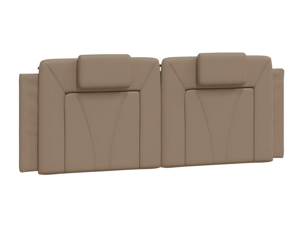 Cappuccino headboard cushion, 140 cm, faux leather