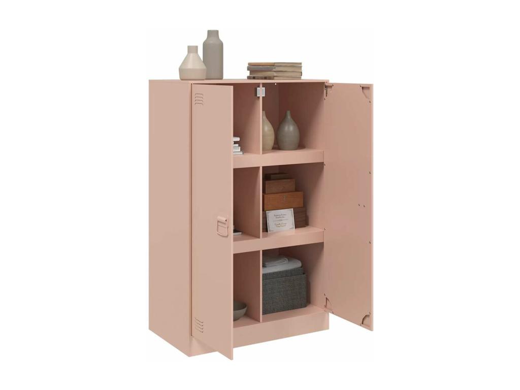 Pink sideboard 67x39x107 cm steel