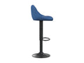 2-piece set of blue velvet bar stools