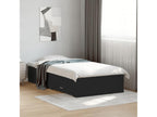 Black bed frame with drawers (mattress not included) 90x200 cm