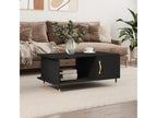 Black coffee table 90x50x40 engineered wood