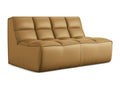 Modular 2-seater sofa in faux leather - Meublori