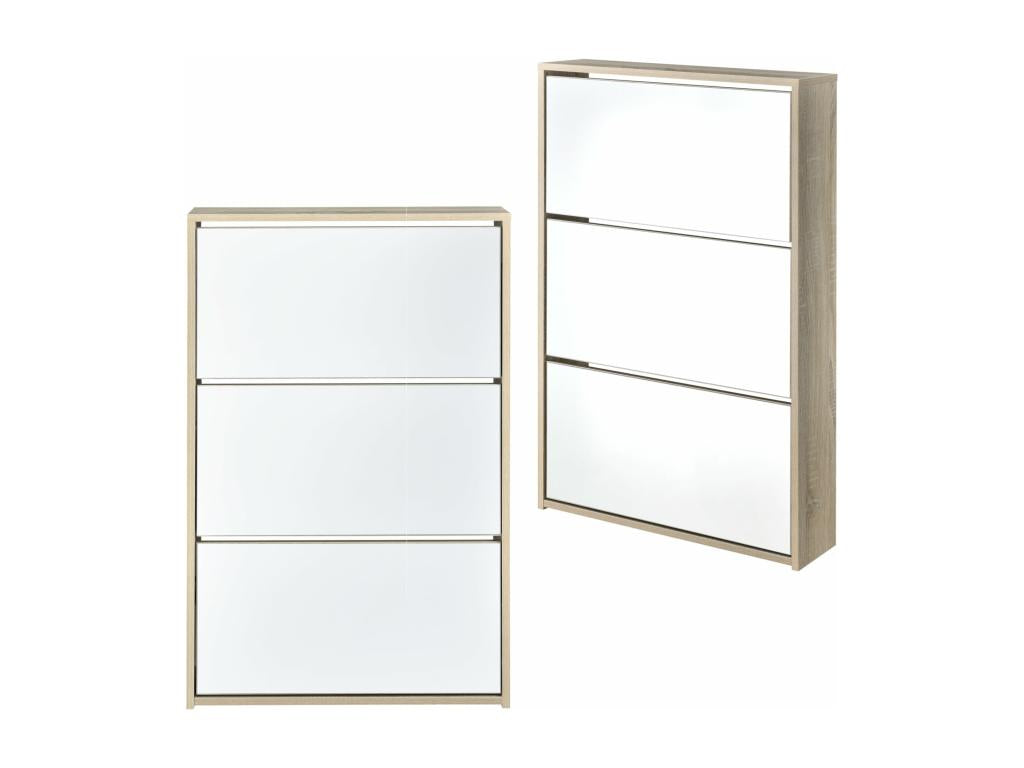 Shoe storage cabinet, beige wood effect, 63x17x102.5 cm, 03 0002842