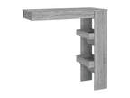 Meublori wall-mounted bar table, grey, 102x45x103.5 cm, engineered wood