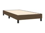 Upholstered bed base with mattress, dark brown, 90x190 cm