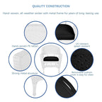 5-piece White Resin Wicker Dining Set