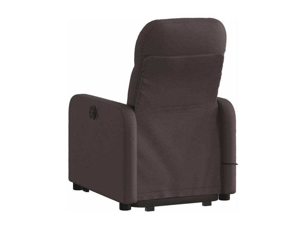 Dark Brown Fabric Reclining Massage Chair