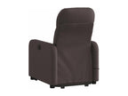 Dark Brown Fabric Reclining Massage Chair