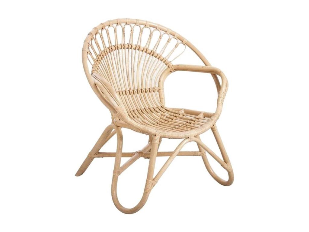 Meublori natural rattan armchair