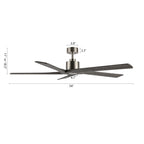 WINGBO 54 Inch DC Motor Indoor Ceiling Fan without Lights - N/A