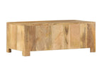 Coffee table with 4 drawers, 90x50x35 cm, solid mango wood