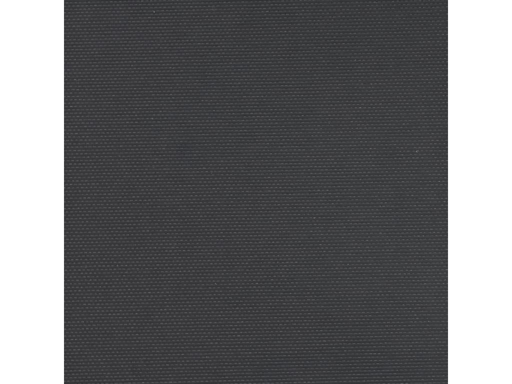 Black retractable side awning 120x600 cm