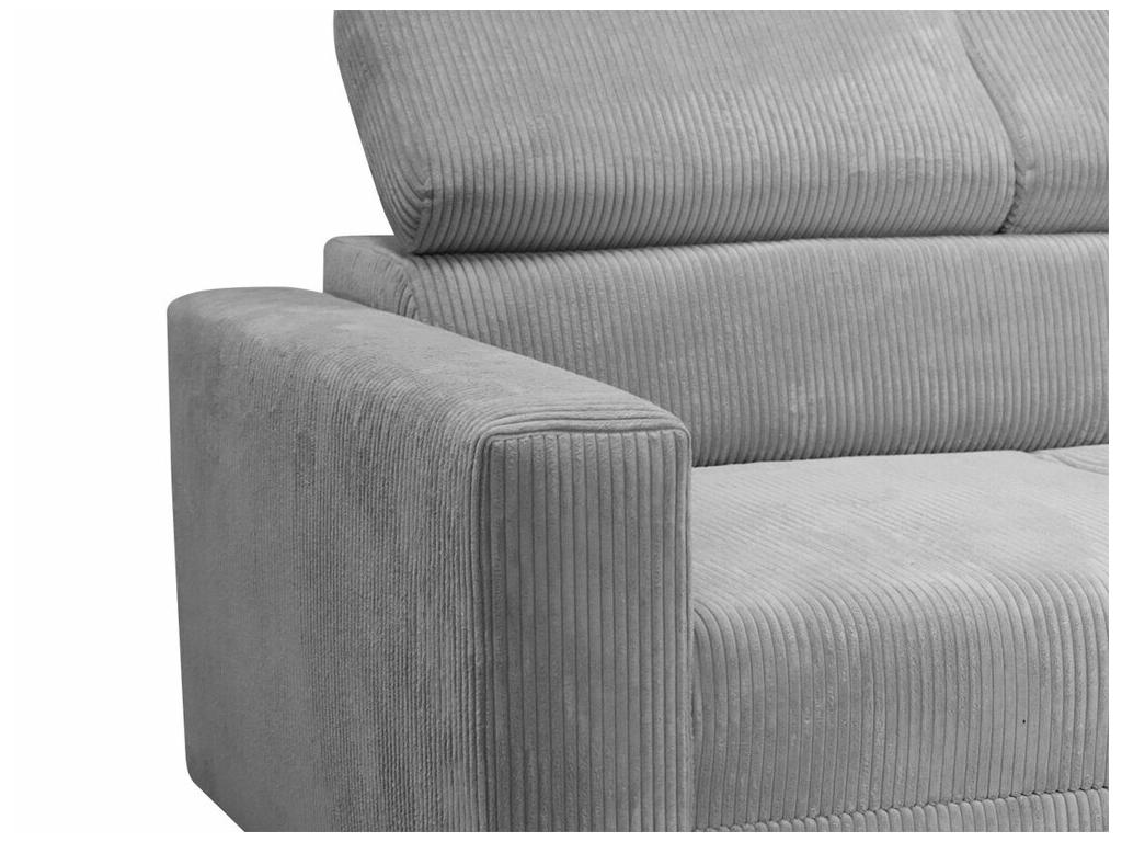 Meublori 191 Corner Sofa, Light Brown, Sleeping Function, Bedding Box, 236x82cm