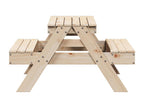 Children's picnic table 88x97x52cm solid pine wood