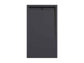 Anthracite shower tray with smooth finish, Meublori CACH color grid - 90x80 cm