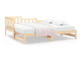 Sliding bed 2x 90x200 cm Solid pine wood