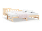 Sliding bed 2x 90x200 cm Solid pine wood