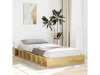 Bed frame without mattress 80x200 cm solid oak wood