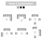 6 - Person Outdoor Sectional Seating Group with Cushions