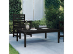 Meublori Premium - Black garden table 121x82.5x45 cm solid pine wood