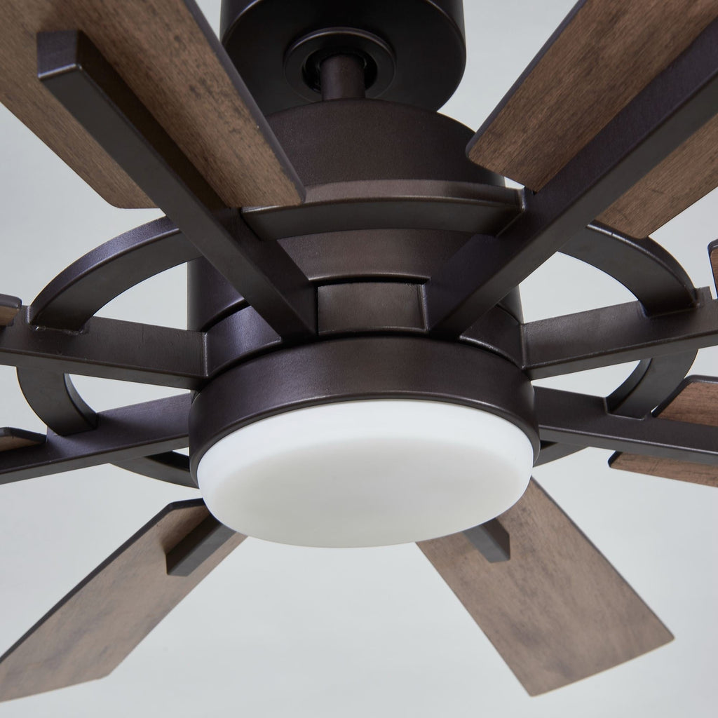 Parrot Uncle 60 Farmhouse Integrated LED Windmill Ceiling Fan with Light and Remote