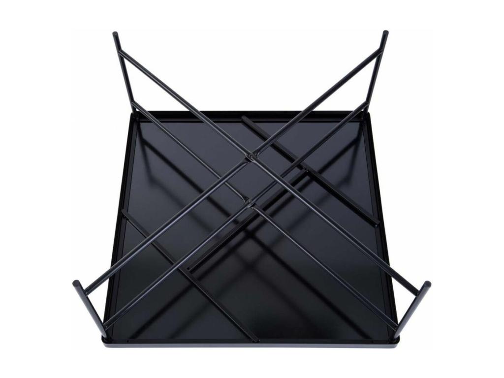 Smooth glass coffee table 80x80x40 cm