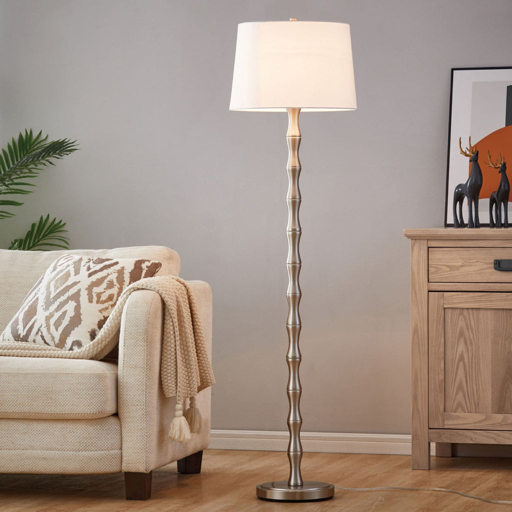 KAWOTI 61'' Floor Lamp with Empire Fabric Shade