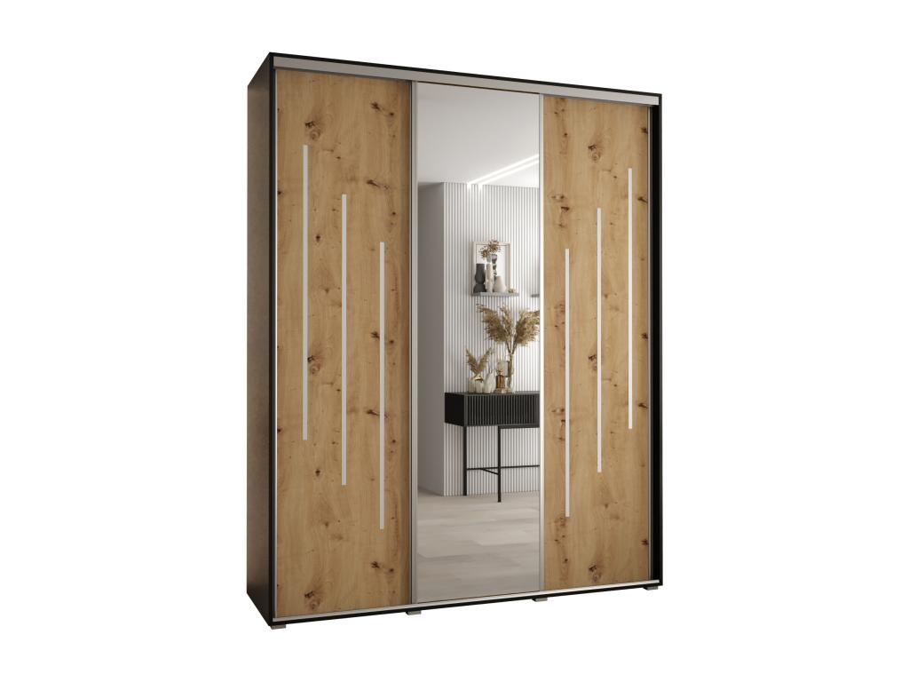 Meublori 9 Sliding Door Wardrobe 235.2/200/45 3 doors