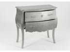 Silver chest of drawers with 2 drawers by Meublori