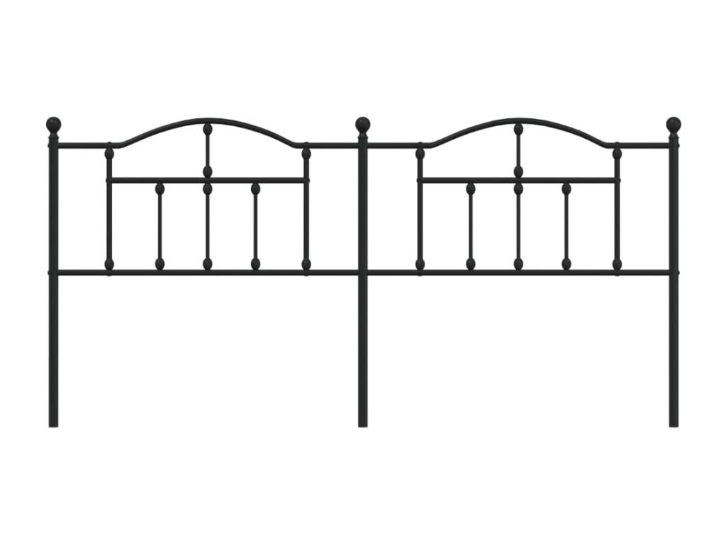 Black metal headboard 200 cm