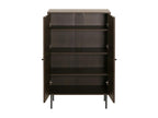 Meublori-N78 dark brown tall sideboard