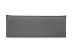 Meublori Smooth Natural Linen Headboard with Padding 150x50cm 150cm Beds - Dark Grey