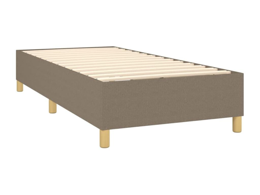 Upholstered bed base with Meublori mattress 90x200 cm Fabric