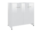 High Gloss White Engineered Wood Bathroom Cabinet HQPD74987