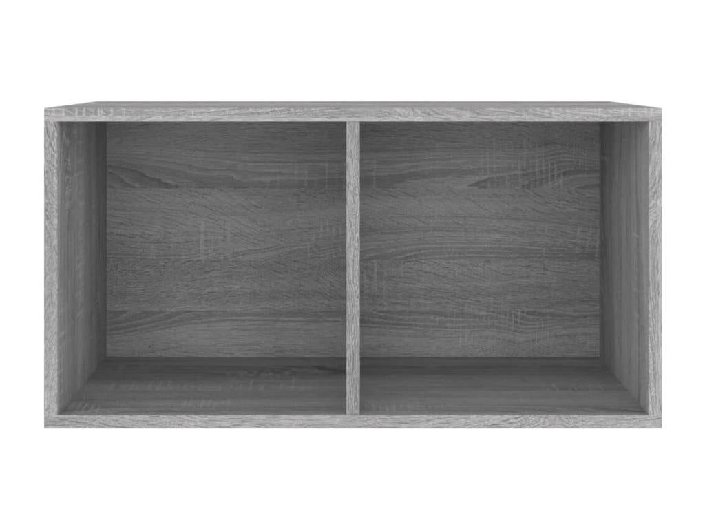 Meublori grey vinyl record storage box 71x34x36 cm