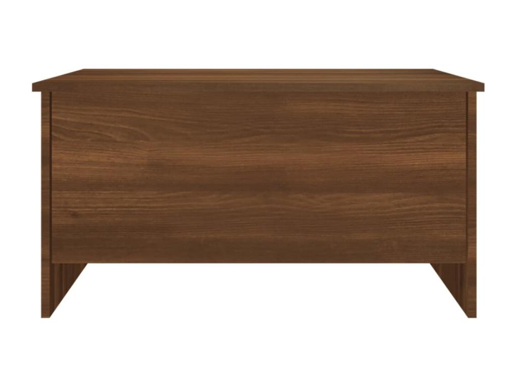 Coffee table, brown oak, 80x55.5x41.5 cm, engineered wood