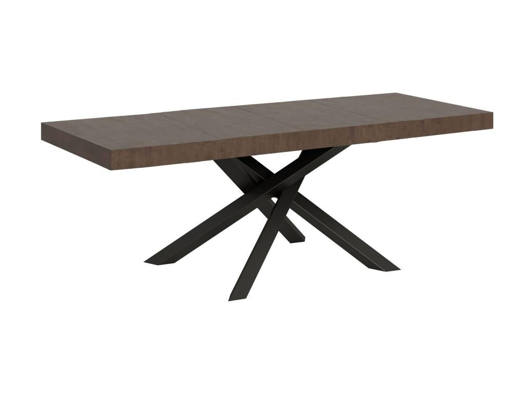Extendable table 90x180/284 cm Volantis Premium Walnut Anthracite frame